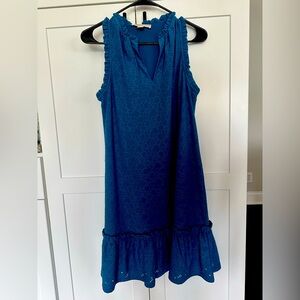 Michael Kors Teal Ruffle Dress